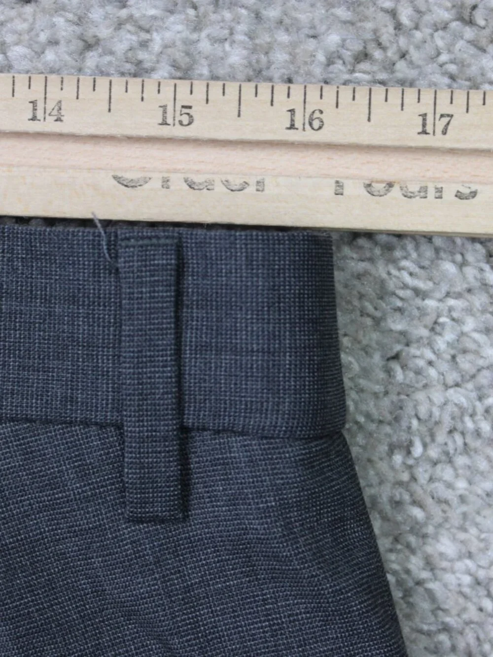 Banana Republic Pants Men 32x32 Charcoal Gray Marzotto Wool Slim Fit Performance